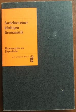 Seller image for Ansichten einer knftigen Germanistik. for sale by buch-radel