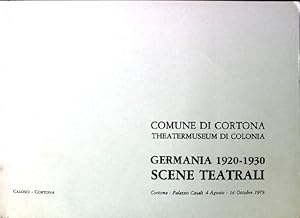 Bild des Verkufers fr Comune di Cortona: Theatermuseum di Colonia; Germania 1920-1930 Scene Theatrali zum Verkauf von books4less (Versandantiquariat Petra Gros GmbH & Co. KG)