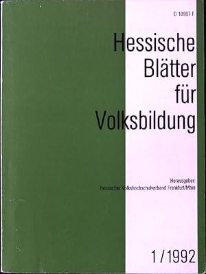 Bild des Verkufers fr Pdagogische Reanalysen durch Perspektivverschrnkungen; in: Hessische Bltter fr Volksbildung 1/1992 zum Verkauf von books4less (Versandantiquariat Petra Gros GmbH & Co. KG)