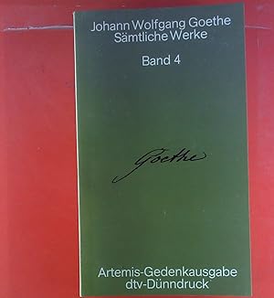 Bild des Verkufers fr Johann Wolfgang Goethe smtliche Werke in 18 Bnden. BAND 4: Der junge Goethe zum Verkauf von biblion2