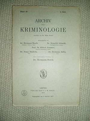 Archiv für Kriminologie : Band 69 , 2. Heft [1917]