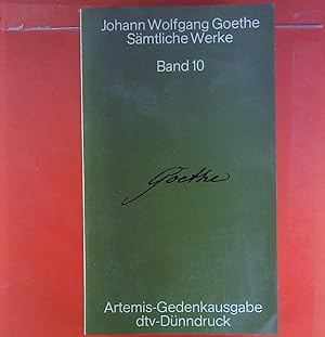 Bild des Verkufers fr Johann Wolfgang Goethe smtliche Werke in 18 Bnden. BAND 10: Aus meinem Leben - Dichtung und Wahrheit zum Verkauf von biblion2