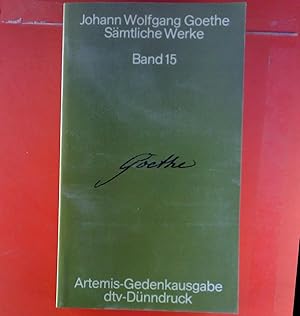 Bild des Verkufers fr Johann Wolfgang Goethe smtliche Werke in 18 Bnden. BAND 15: bertragungen zum Verkauf von biblion2