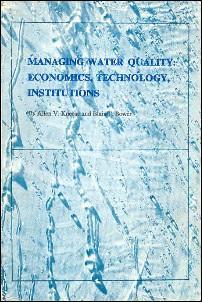 Image du vendeur pour MANAGING WATER QUALITY: Economics, Technology, Institutions mis en vente par 100POCKETS