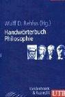 Bild des Verkufers fr Handwrterbuch Philosophie (Uni-Taschenbcher L) zum Verkauf von Die Wortfreunde - Antiquariat Wirthwein Matthias Wirthwein