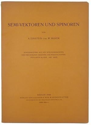 Semi-Vektoren und Spinoren, (Semi-Vectors and Spinors).