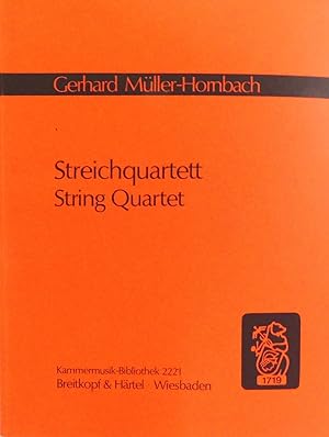Bild des Verkufers fr Streichquartett (String Quartet): Stidienpartitur (Study Score) zum Verkauf von The Parnassus BookShop