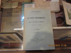 Seller image for Les Statuts gouvernementaux ou Rgles de Droit Public et Administratif. for sale by Librairie FAUGUET