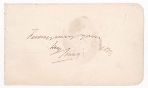 SIR HENRY IRVING'S AUTOGRAPH, SIGNED & DATED BY HIM with the autograph of the American actor Samu...