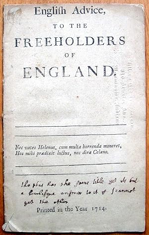 English Advice to the Freeholders of England