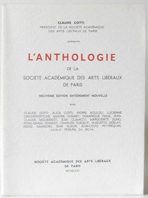 Anthologie : De la Société académique des arts libéraux de Paris