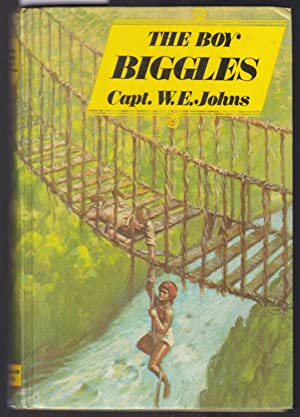 Bild des Verkufers fr The Boy Biggles. Front cover: Boy hanging from a rope bridge zum Verkauf von SAVERY BOOKS