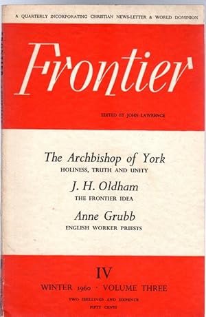 Frontier : Winter 1960 - Volume Three