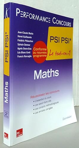 Maths 2e année PSI PSI*