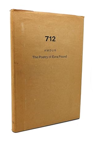 THE POETRY OF EZRA POUND