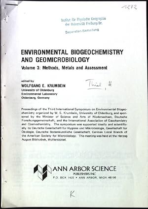 Seller image for The Faunal Evironment of Manganese Nodules and Aspects of Deep Sea Time Scale Reprinted from: Environmental Biogeochemistry and Geomicrobiology, Volume 3: Methods, Metals and Assessment for sale by books4less (Versandantiquariat Petra Gros GmbH & Co. KG)