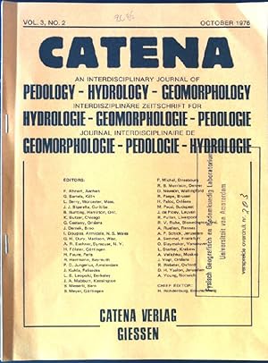 Seller image for Influence of Environmental Factors on the Growth of the Beech; in: Catena: Interdisziplinre Zeitschrift fr Hydrologie - Geomorphologie - Pedologie, Vol. 3, No. 2 for sale by books4less (Versandantiquariat Petra Gros GmbH & Co. KG)