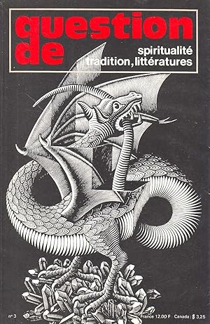 Question de: spiritualité, tradition, littératures. N°3