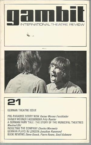 Seller image for Gambit International Theatre Review Volume 6 Number 21 (1972) German Theatre Issue for sale by Bookfeathers, LLC