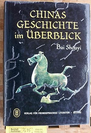 Image du vendeur pour Chinas Geschichte im berblick. Aus dem Engl. von Alexander Sichrovsky mis en vente par Baues Verlag Rainer Baues 