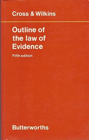 Bild des Verkufers fr Outline Of The Law Of Evidence ( Fifth Edition ) zum Verkauf von BYTOWN BOOKERY