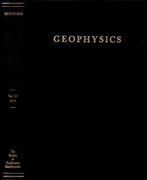 Geophysics: A Journal of General and Applied Geophysics Vol. III Nos. 1-4
