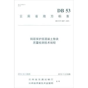 Immagine del venditore per Yunnan local standards (DB 53T2007-2015): reinforced concrete pad protective layer of quality testing technical regulations(Chinese Edition) venduto da liu xing