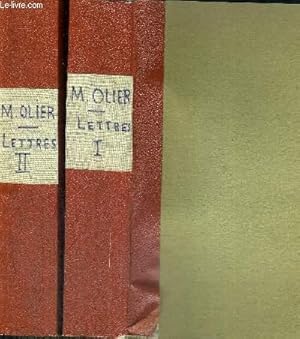 Bild des Verkufers fr LETTRES DE M.OLIER - FONDATEUR DU SEMINAIRE DE SAINT-SULPICE - NOUVELLE EDITION - 2 VOLUMES - TOMES 1 ET 2 zum Verkauf von Le-Livre