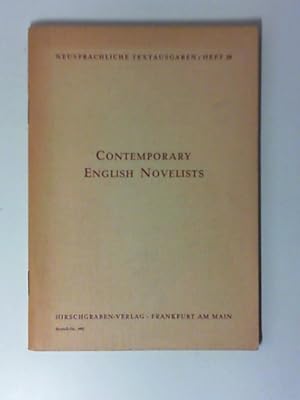 Contemporary English Novelists. Neusprachliche Textausgaben ; H. 20