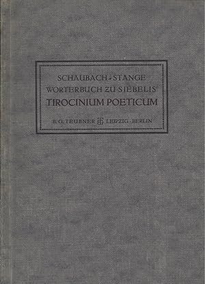 Seller image for WRTERBUCH zu Siebelis' Tirocinium Poeticum for sale by ART...on paper - 20th Century Art Books