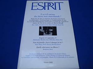 Seller image for Esprit. N 2 fvier 2002. Contient entre autres : L'aprs 11 septembre : Paris-Dreux-Kaboul : itinraire d'un chercheur. Entretien avec Olivier Roy (29 pages). Un groupe terroriste peut-il acqurir une bombe atomique ? par Gary Milhollin (10 pages). L' for sale by Emmanuelle Morin