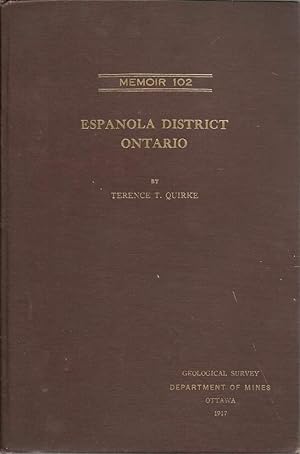 Memoir 102, No. 85, Geological Series - Espanola District - Ontario