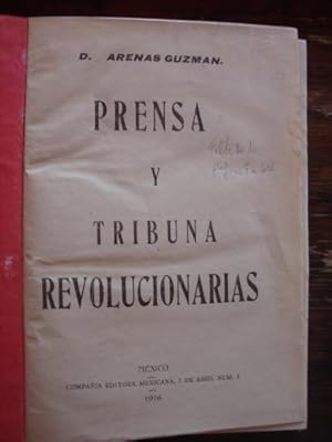 Seller image for Prensa y tribuna revolucionarias for sale by Libros del cuervo