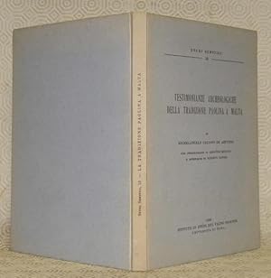 Bild des Verkufers fr Testimonianze archeologiche della tradizione paolina a Malta. Con introduzione di Sabatino Moscati e appendice di Alberto Davico. Studi Semitici, n. 18. zum Verkauf von Bouquinerie du Varis