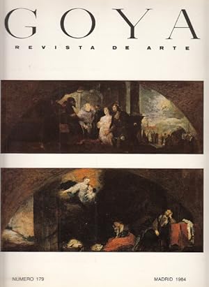 Imagen del vendedor de GOYA, REVISTA DE ARTE N 179 (Dos pinturas de Francisco de Goya recuperadas del olvido; Las colecciones pictricas de El Escorial y el gusto barroco; Francis Bacon o la pintura en carne viva) a la venta por Librera Vobiscum
