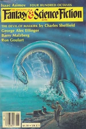 Imagen del vendedor de The Magazine of Fantasy and Science Fiction June 1982, The Devil of Malkirk, Flora, Opening Night, Bockbuster, The Chains of the Sea, Blair House, The Krishman Cude, "Sorry, But --", ,Four Hundred Octaves, + a la venta por Nessa Books