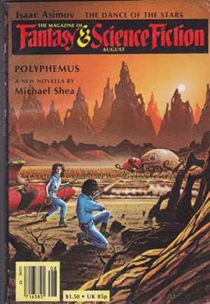 Seller image for The Magazine of Fantasy and Science Fiction August 1981, A Born Charmer, Alas Poor Yorick, Upgrading the Kitchen, Taaehalaan is Drowing, The Free Agent, Bait, Polyphemus, The Dance of the Stars, + for sale by Nessa Books