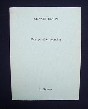 Imagen del vendedor de Une certaine poussire - a la venta por Le Livre  Venir