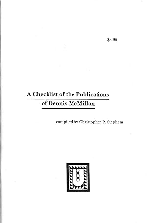 A Checklist of the Publications of Dennis McMillan