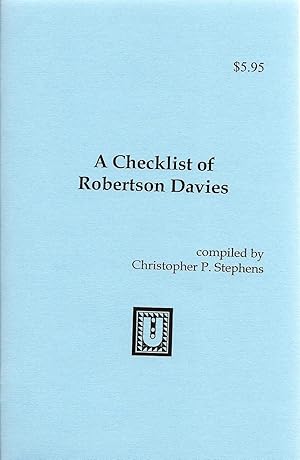 A Checklist of Robertson Davies