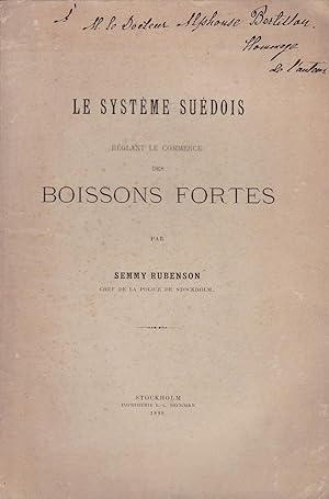 Le système suédois réglant le commerce des boissons fortes