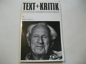 Imagen del vendedor de Text + Kritik. Zeitschrift fr Literatur. a la venta por Ottmar Mller