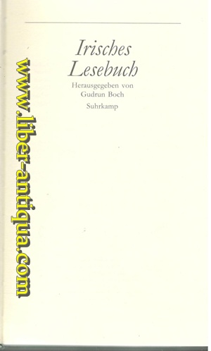 Bild des Verkufers fr Irisches Lesebuch zum Verkauf von Antiquariat Liber Antiqua