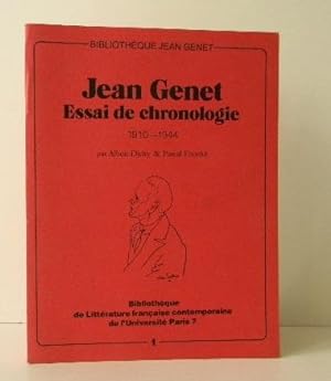 Bild des Verkufers fr JEAN GENET. ESSAI DE CHRONOLOGIE. 1910-1944 zum Verkauf von LIBRAIRIE LE GALET