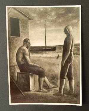 Photographie originale du tableau "Les pêcheurs" de Carlo CARRA par le Studio d'arte fotografica ...