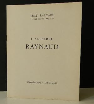 JEAN-PIERRE RAYNAUD. Décembre 65-Janvier 66. Catalogue de la première exposition personnelle de J...