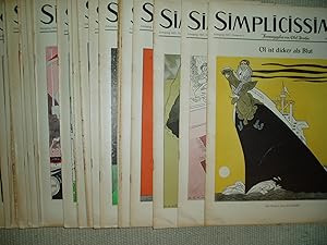 Simplicissimus : Jahrgang 1957, Nummer 1 - 18 ; 20; 26 - 52 [a collection of 46 issues]