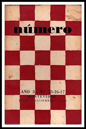 NUMERO. Revista Literaria. Montevideo - Año 3 - N° 12, 13, 14, 15, 16 y 17 (3 Volúmenes)