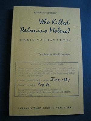Imagen del vendedor de WHO KILLED PALOMINO MOLERO? a la venta por The Book Scot
