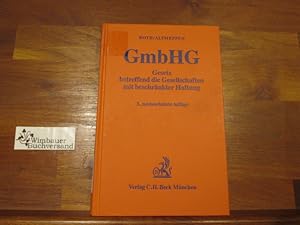 Seller image for Gesetz betreffend die Gesellschaften mit beschrnkter Haftung (GmbHG) for sale by Antiquariat im Kaiserviertel | Wimbauer Buchversand